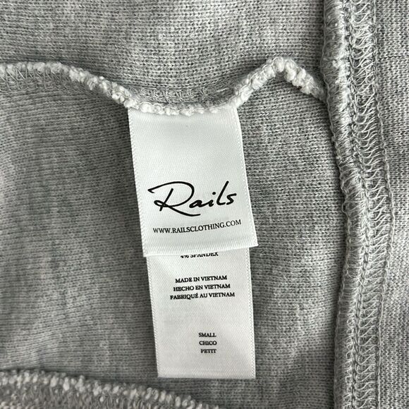 Rails Dani Reverse Terry Sweatshirt in Heather Gray Size S - Picture 5 of 10